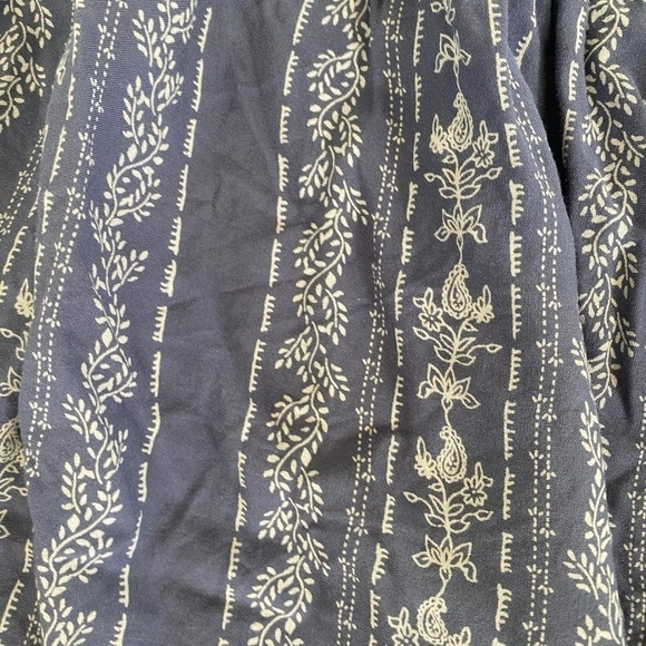 Japna Womens Floral Paisley Strapless Bohemian Peasant Wide Leg Jumpsuit Sz Med - Picture 6 of 8